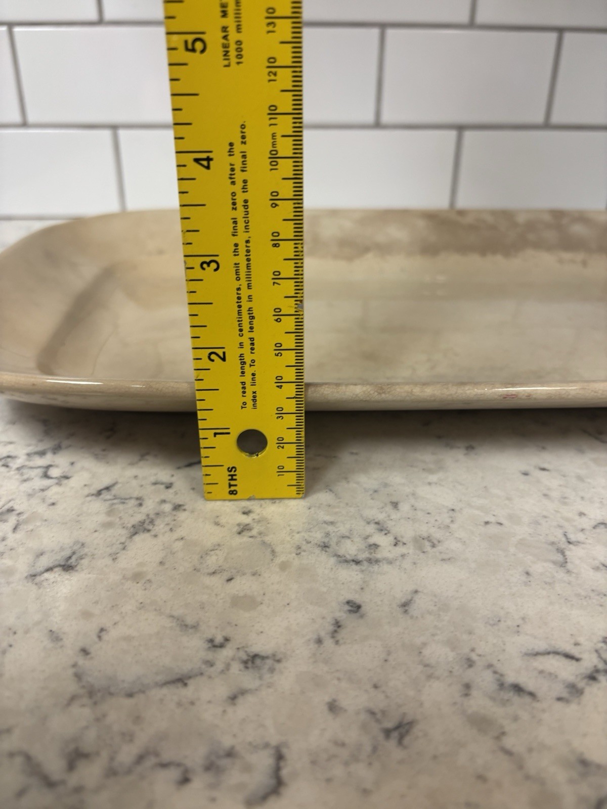 Antique English Ironstone Rectangular Serving Platter. Made In England