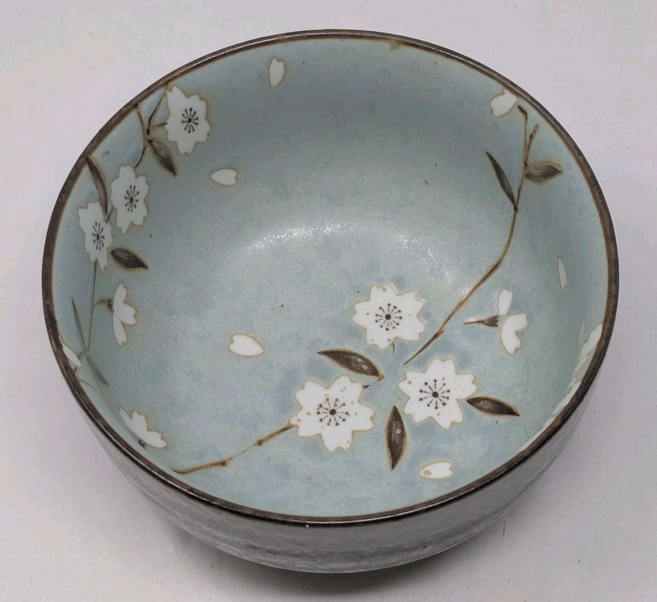 Set 12 Kafuh Blue Cherry Blossom Bowls Japan Sakura Soup Rice Dinner 4.5″ 5″ 9″