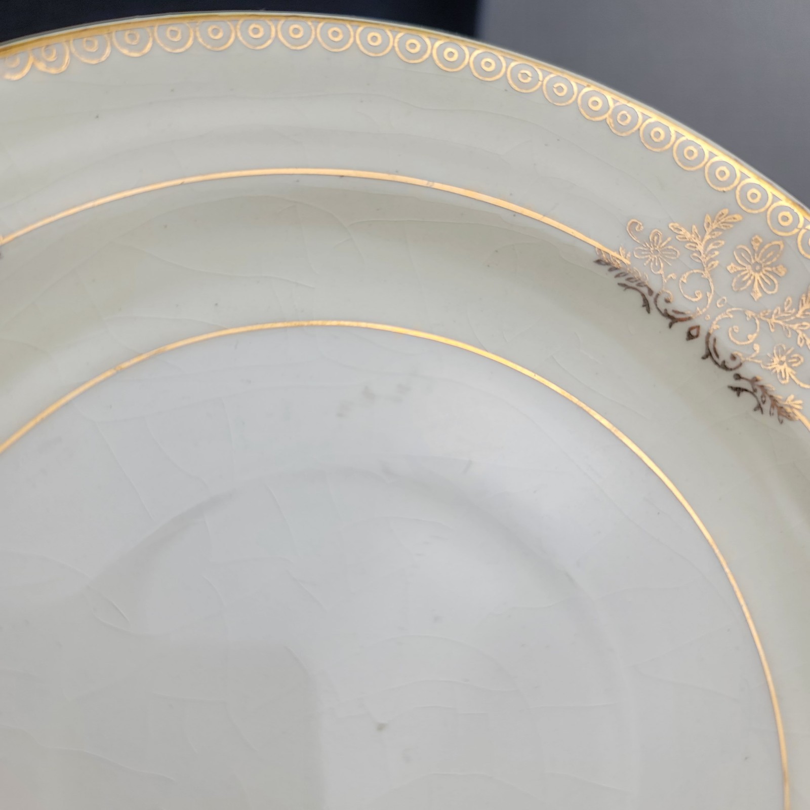 12 Crown Potteries Bread Plates 2 47 Gilt 5 ⁷/⁸” China Victorian DISPLAY ONLY
