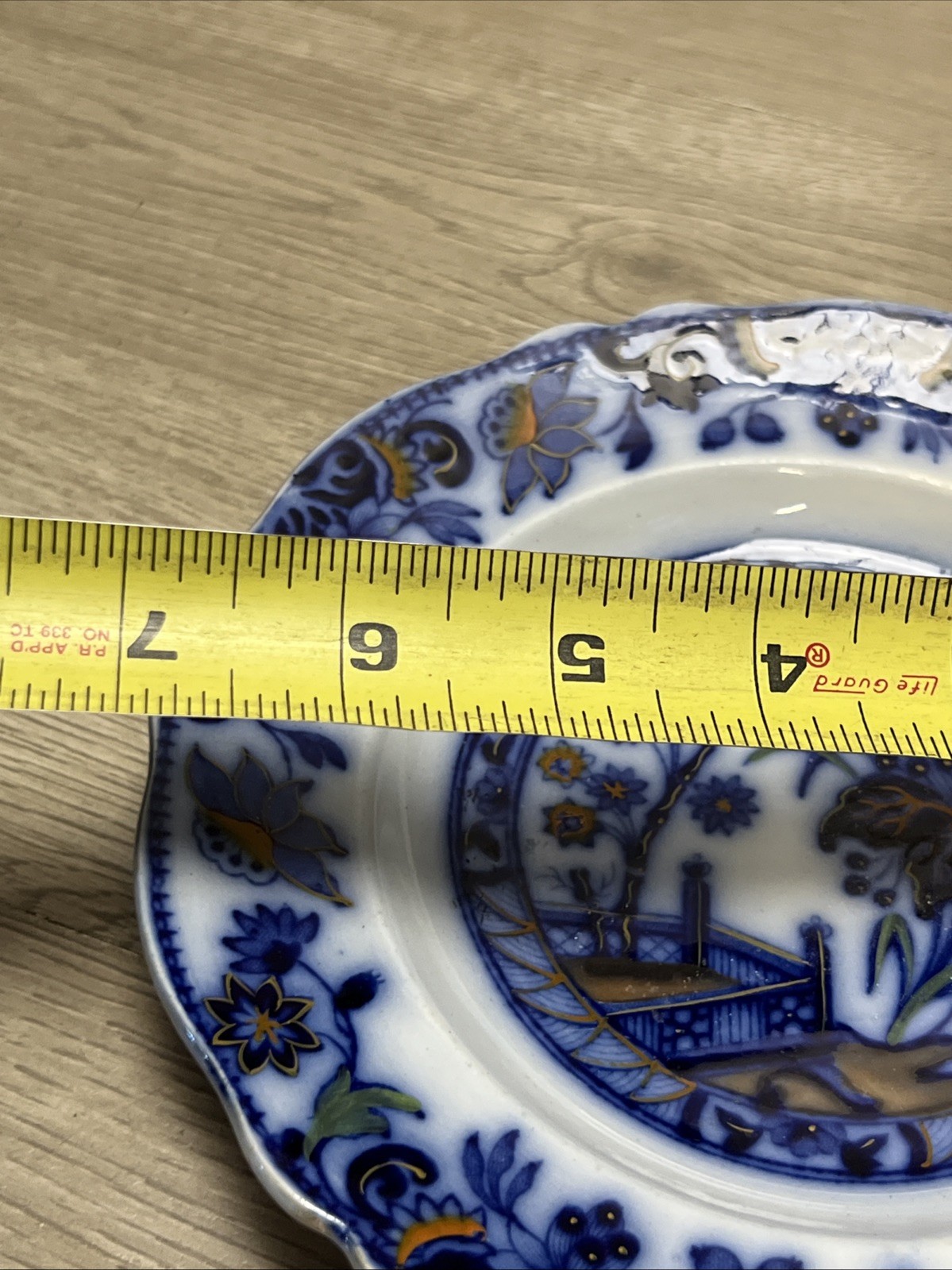 Kaolin Ware ‘Nankin’ Desert Plates – Flow Blue Lot Of (2)