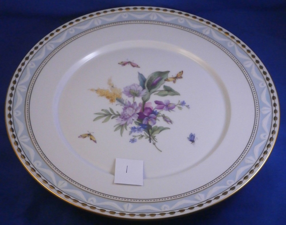 Superb 20thC KPM Berlin Porcelain Kurland 74 Gourmet Plate German Germany
