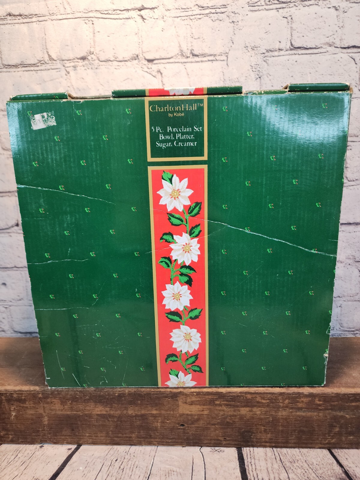 CHARLTON HALL Hostess Set 4pc LOT | Kobe 1980-1989 VTG Christmas Tradition Read