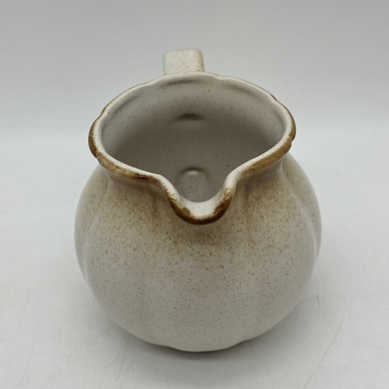 Mikasa Provincial Stoneware Japan Creamer JC000 Burnt Brown Beige