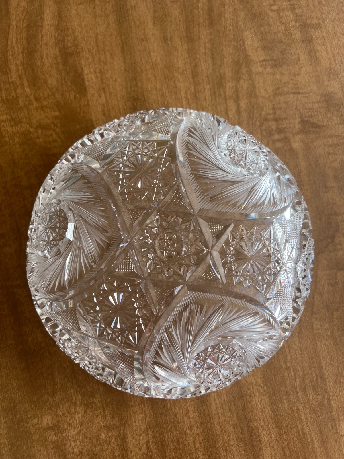 Vintage Lead Crystal Collection Lot Vase Bowls Cruets Basket Bell — 11 Pieces