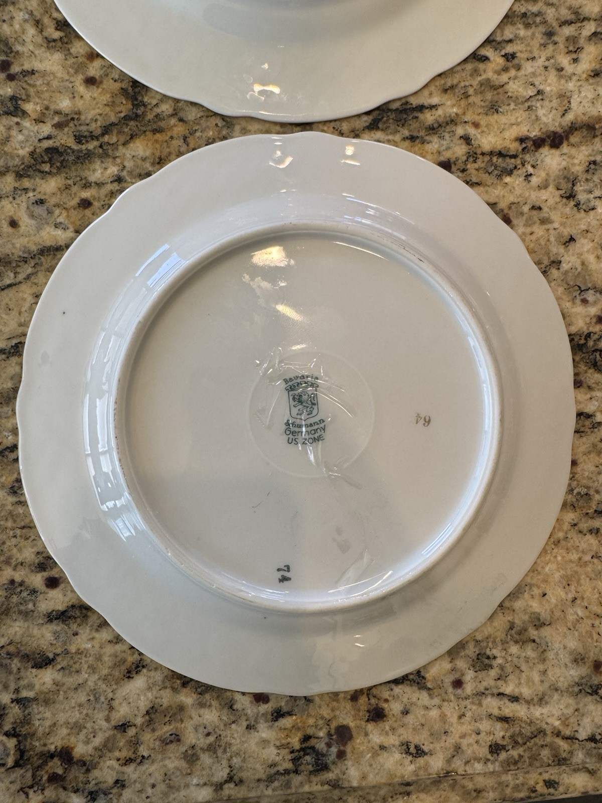 Schumann Bavaria Bouquet Orange Yellow Purple Flowers 7 ¾” Salad Plate(s)
