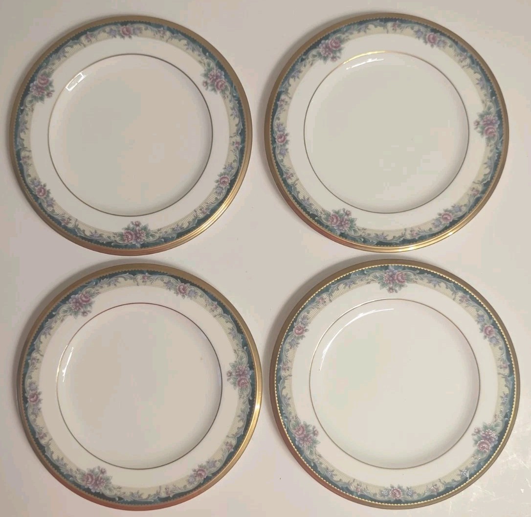 Noritake Vintage Mi Amor 6 1/2″ Bread Plates Set Of 4 Pattern #4717 Unused