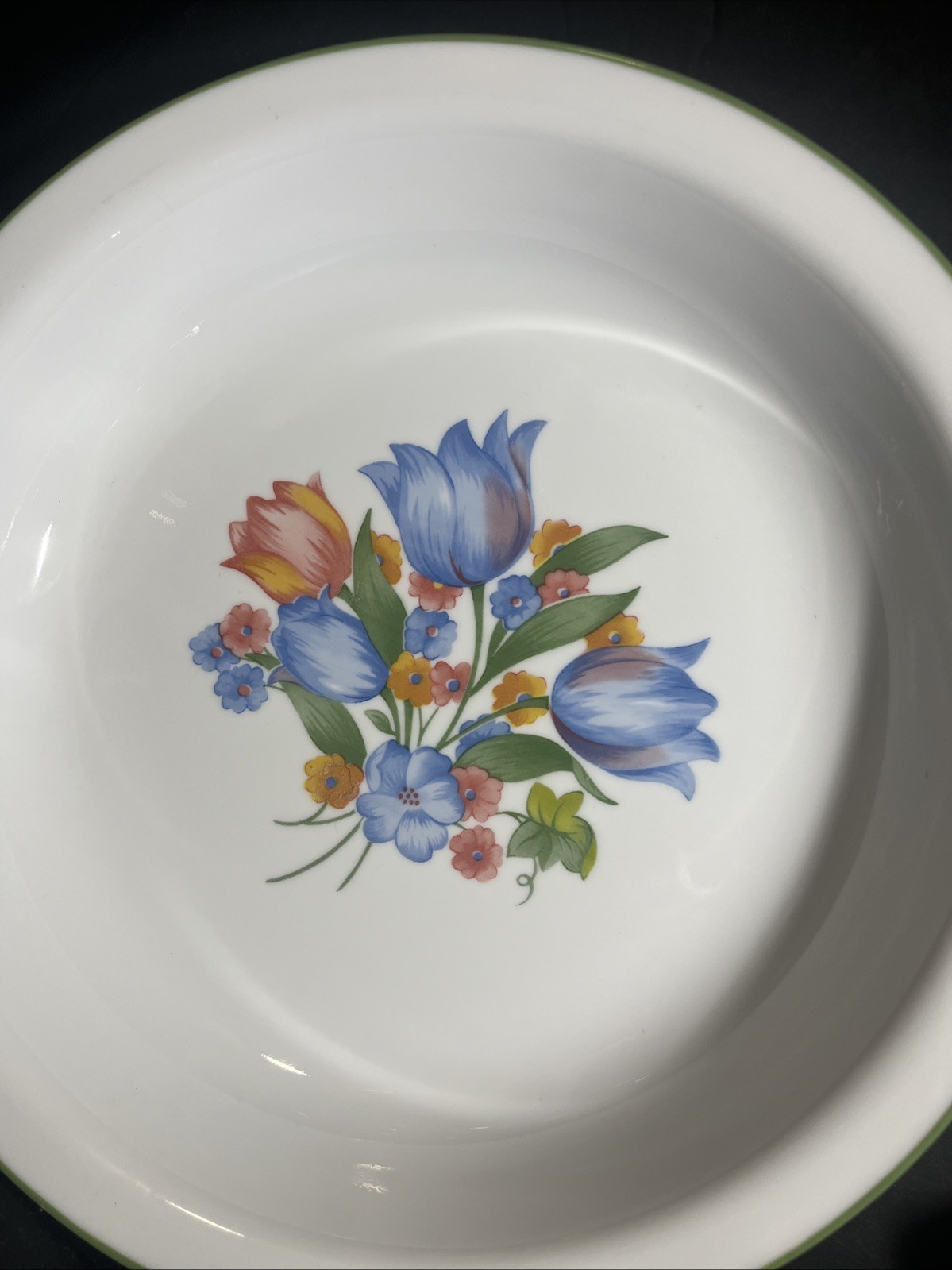 CORELLE FRESH CUT TULIPS PIE SERVING PLATE 👉🏼EUC👈🏼