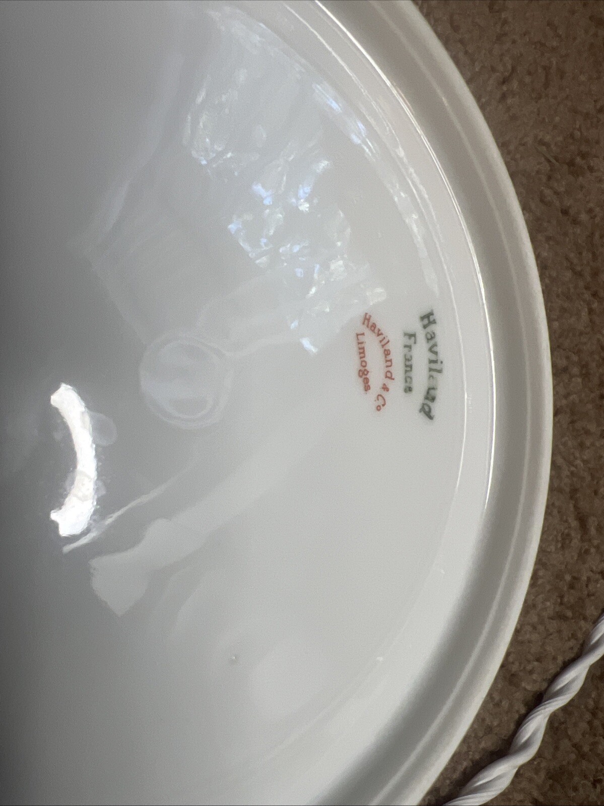 Antique RARE Haviland & Co France 10.25”x 9” Bowl Limoges Schleiger 57F China