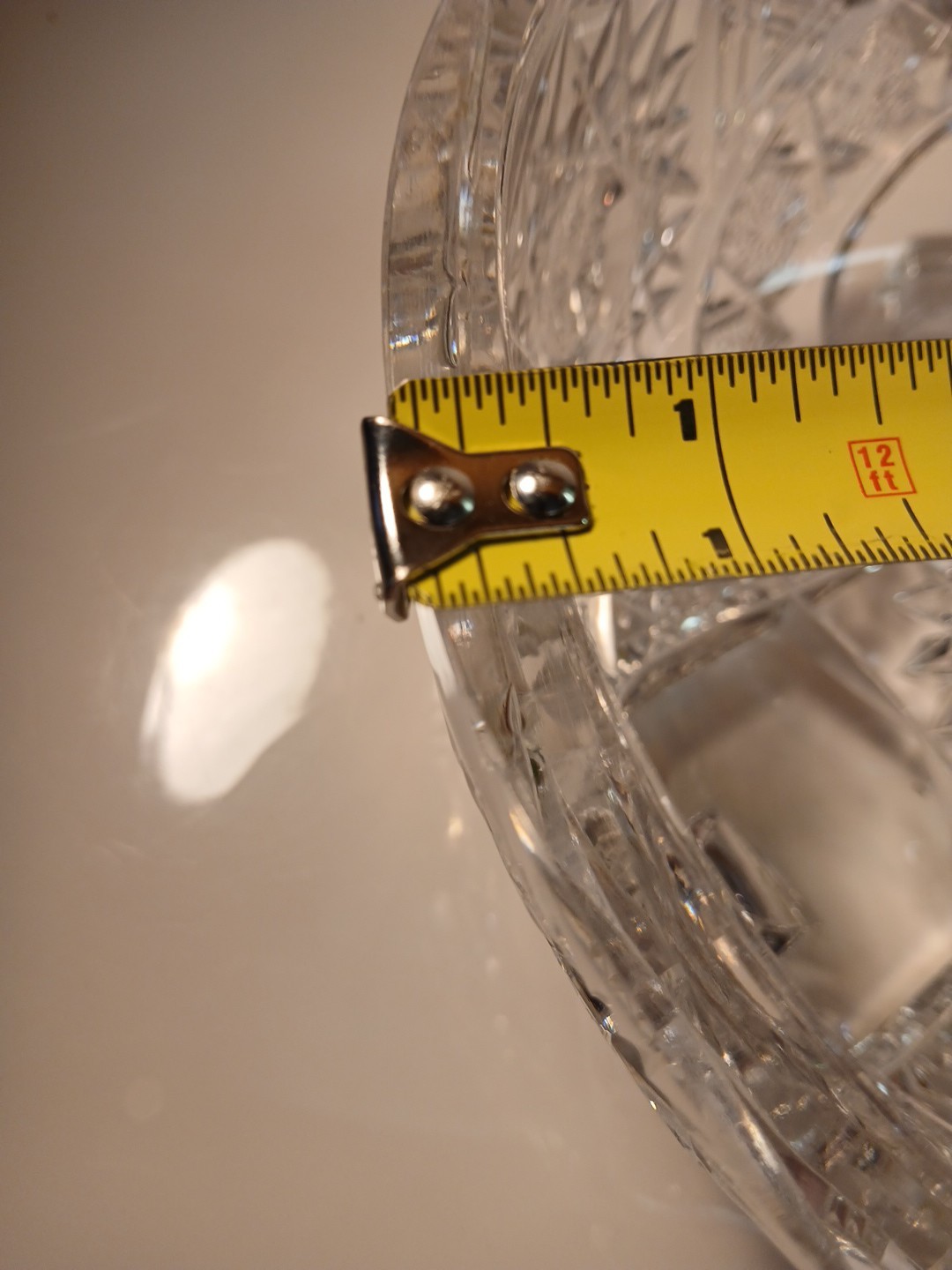 Crystal Leaded 3 Footed Cut Glass Centerpiece/Serving Bowl Weighs Over 4 Pounds