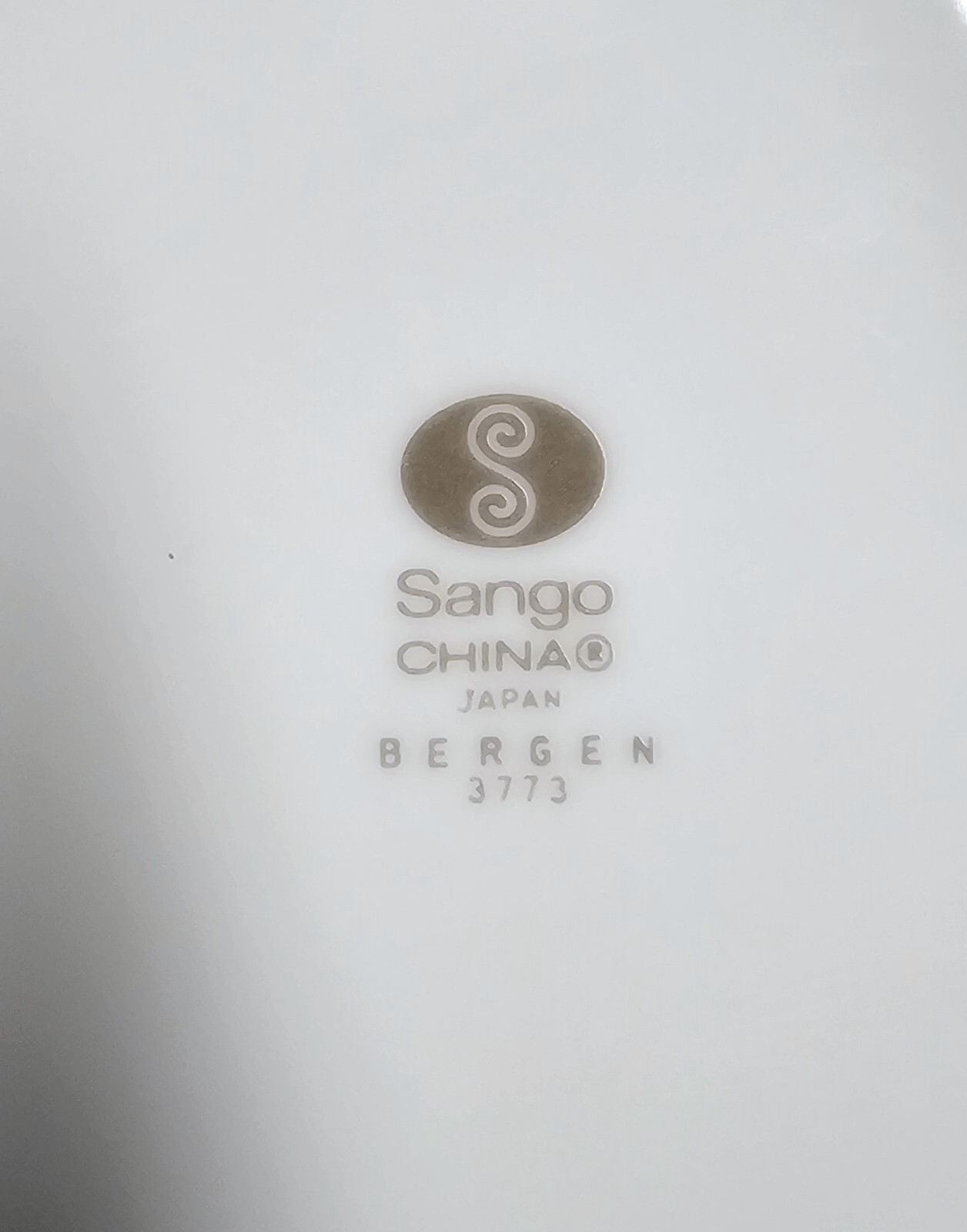 5 Sango Bergen Dinner Plates 10 5/8″ Plate Set #3773 Gently Used