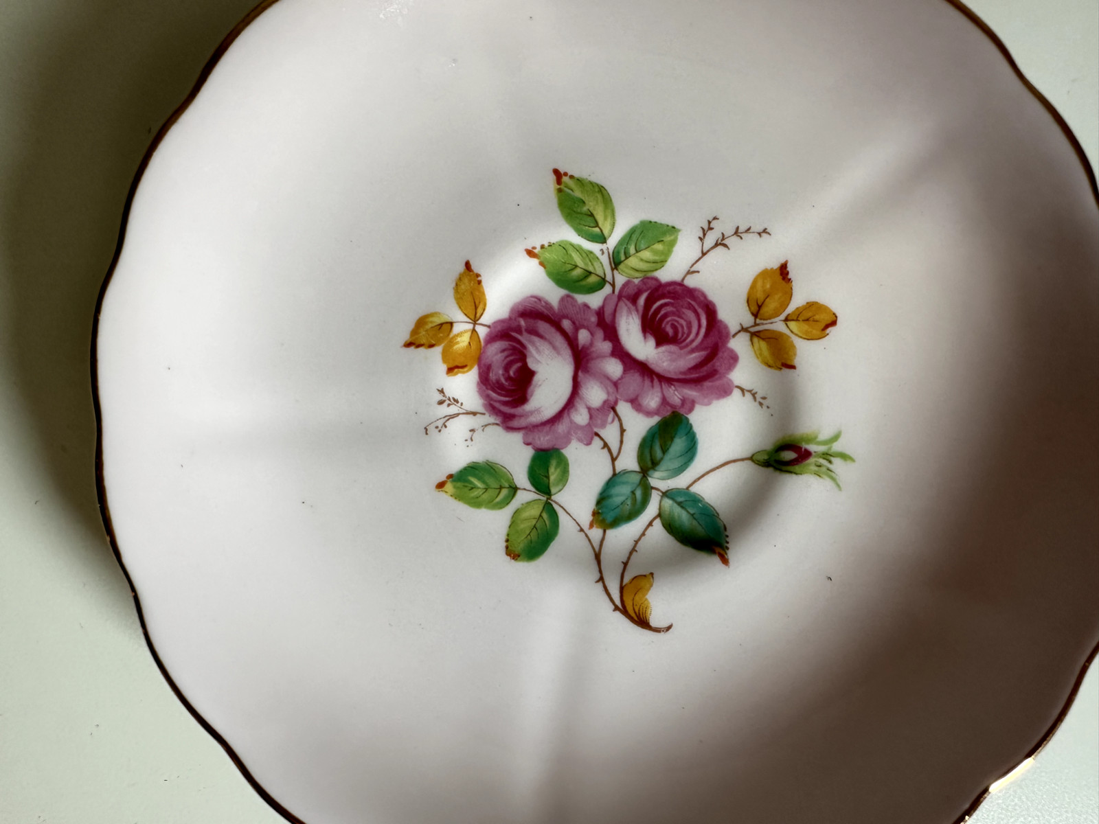 Vintage Tuscan Fine English Bone China Saucers Light Pink One Only