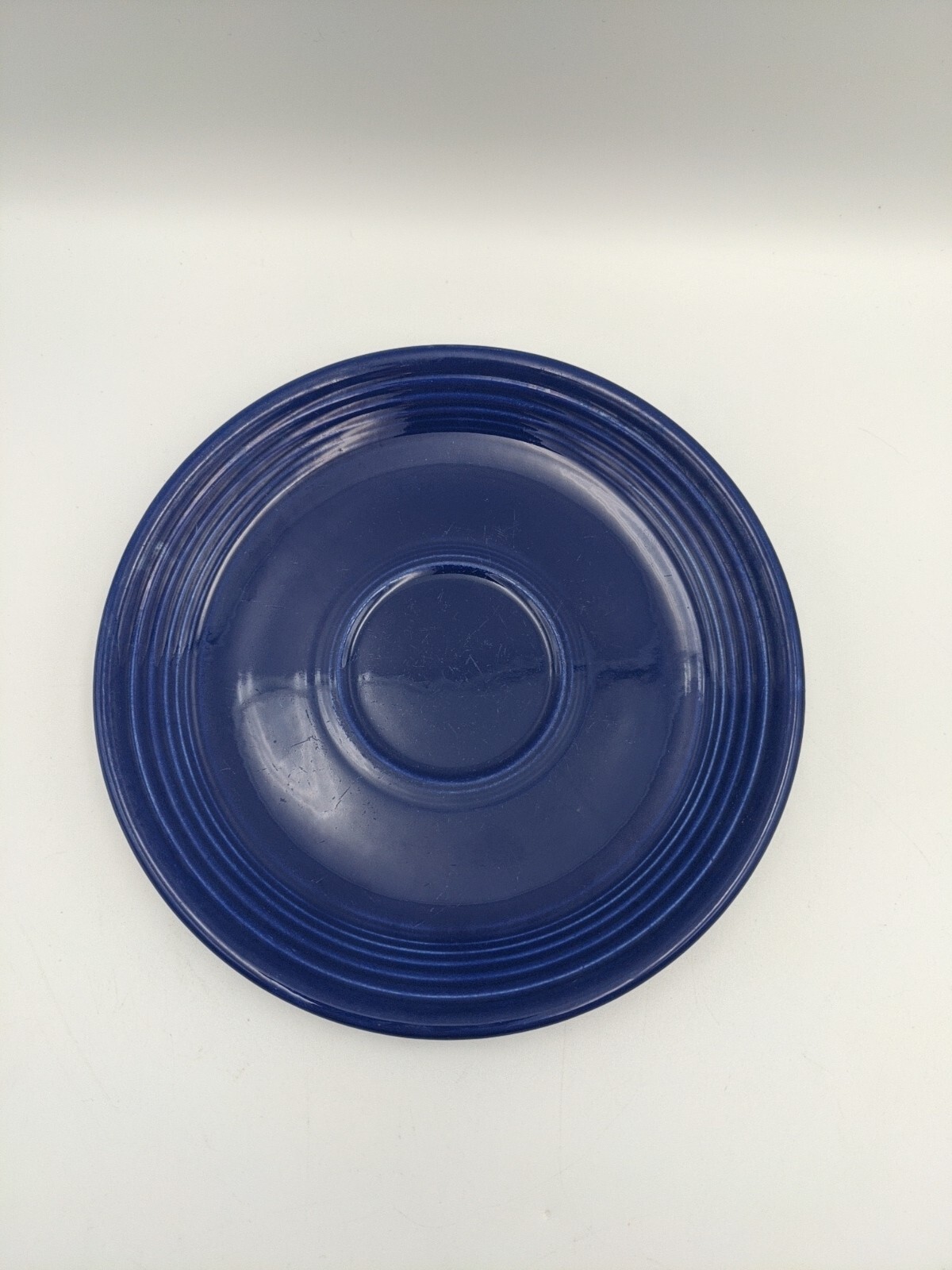 RARE Vintage 1936 FIESTA WARE Cobalt Blue Coffee Cup Saucer SAUCER ONLY