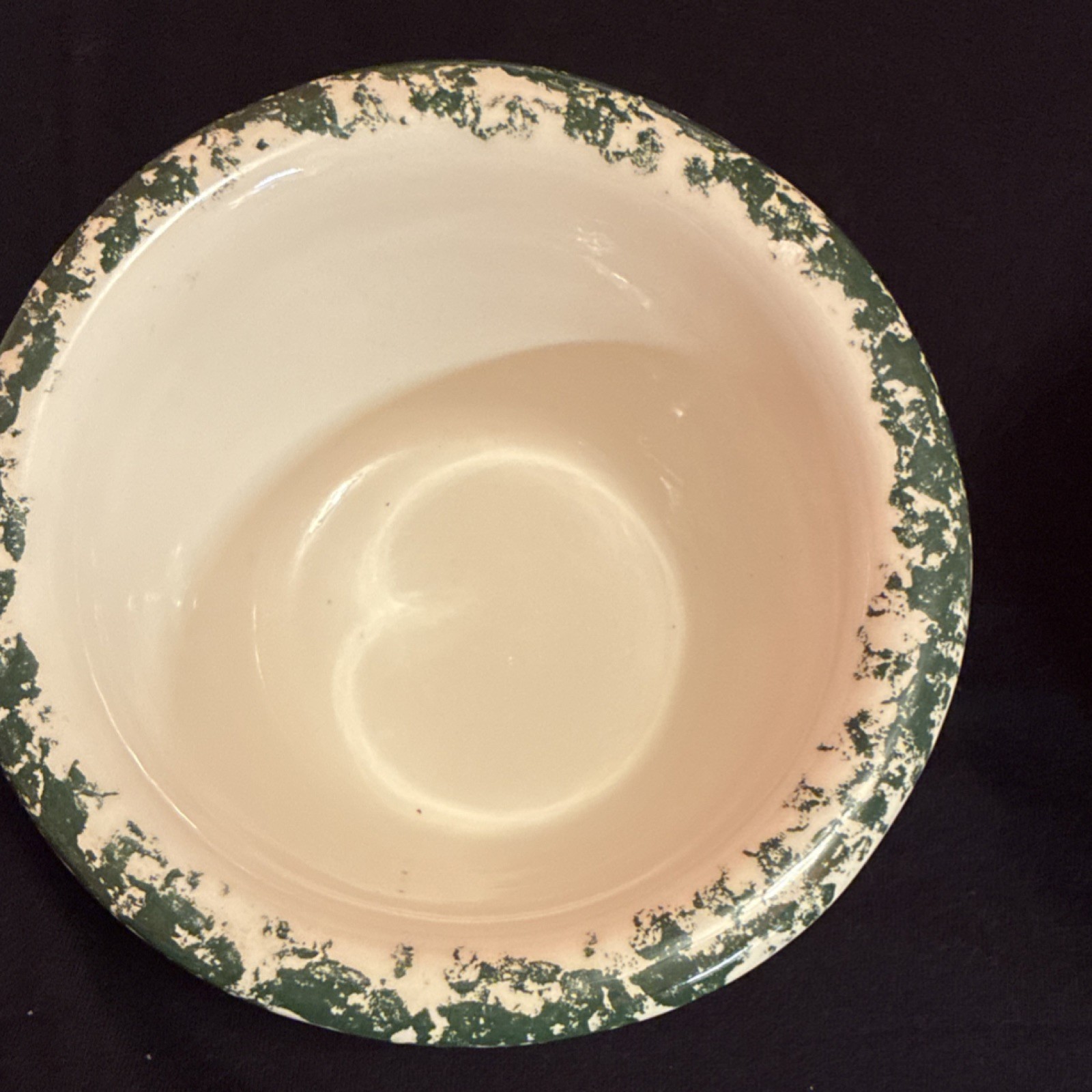 2-Piece Ceramic Round ice and Dip Bowl Set, White/Green Multicolor Rooster
