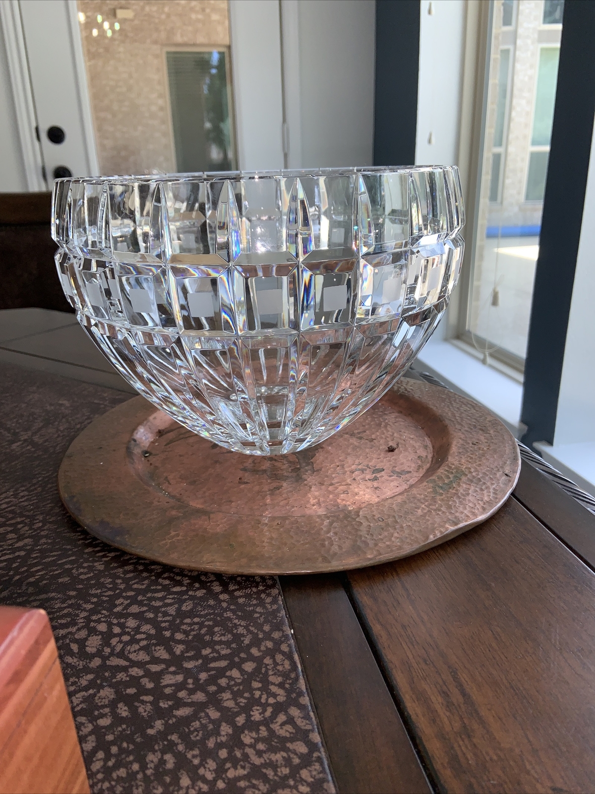 Vintage Marquis Waterford Crystal Quadrata Large 10″ Bowl