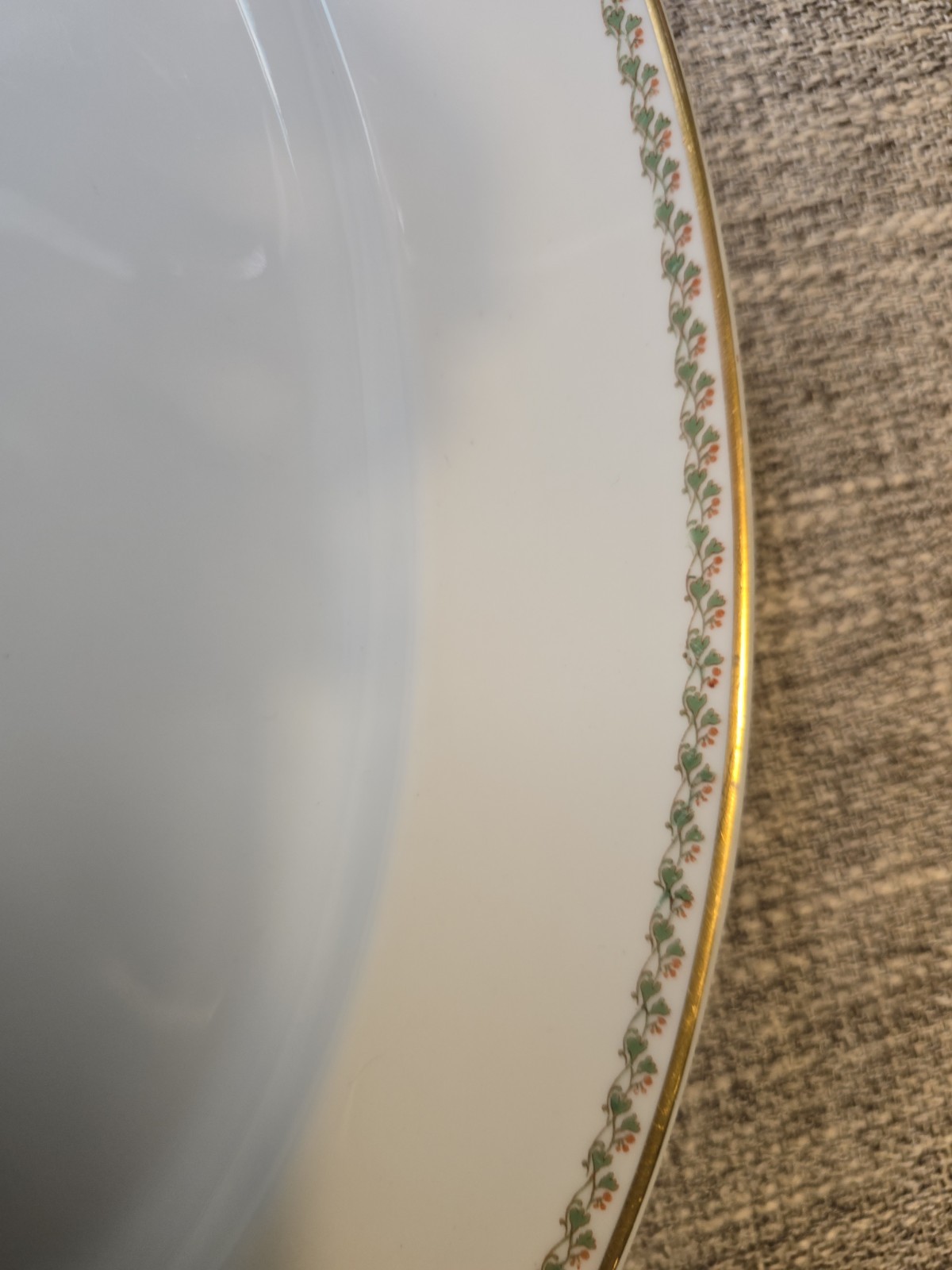 Haviland Limoges LISBON Large 16″ Platter Gold Trim Rare