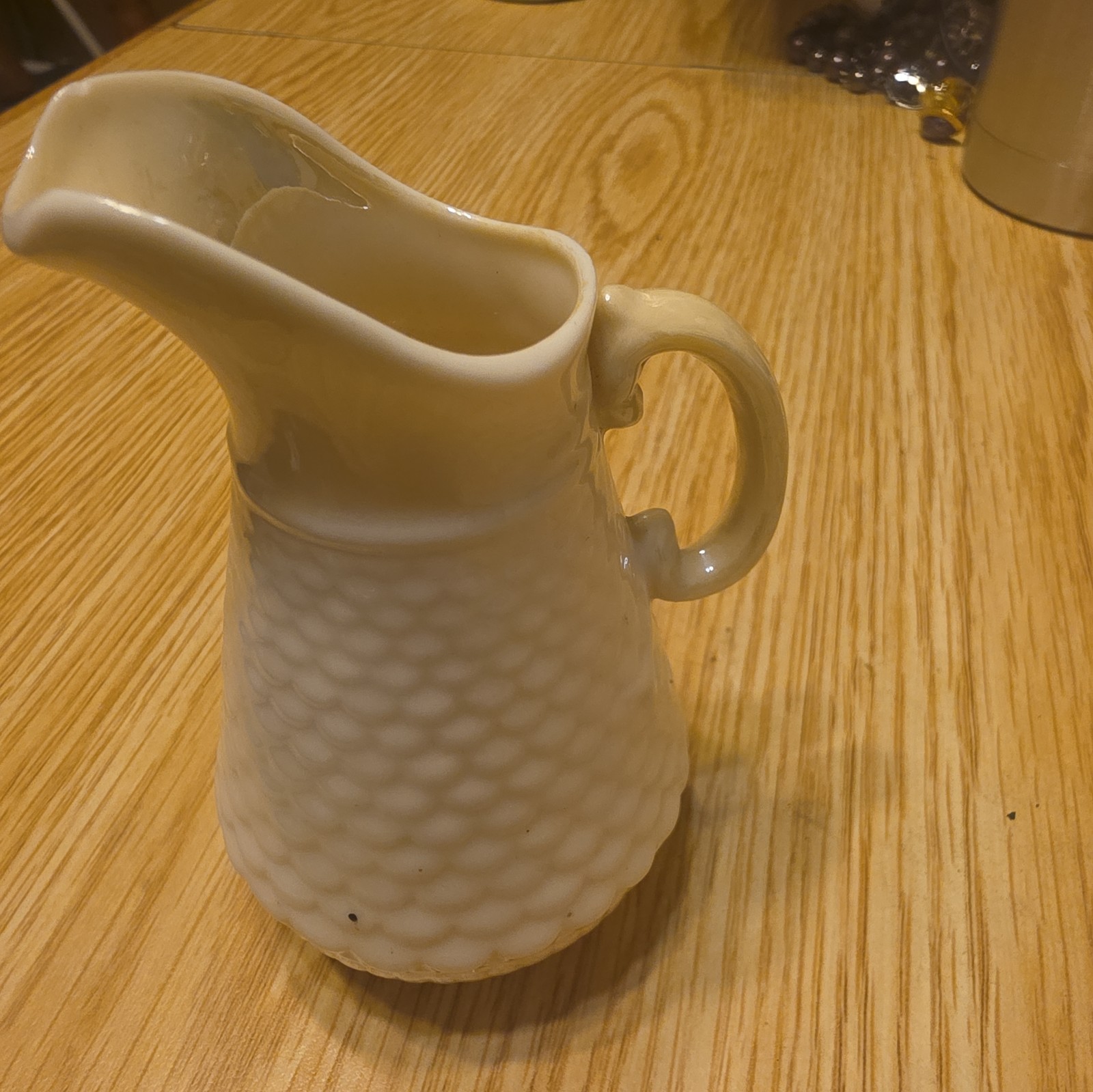 Vintage Belleek Ireland Porcelain Creamer