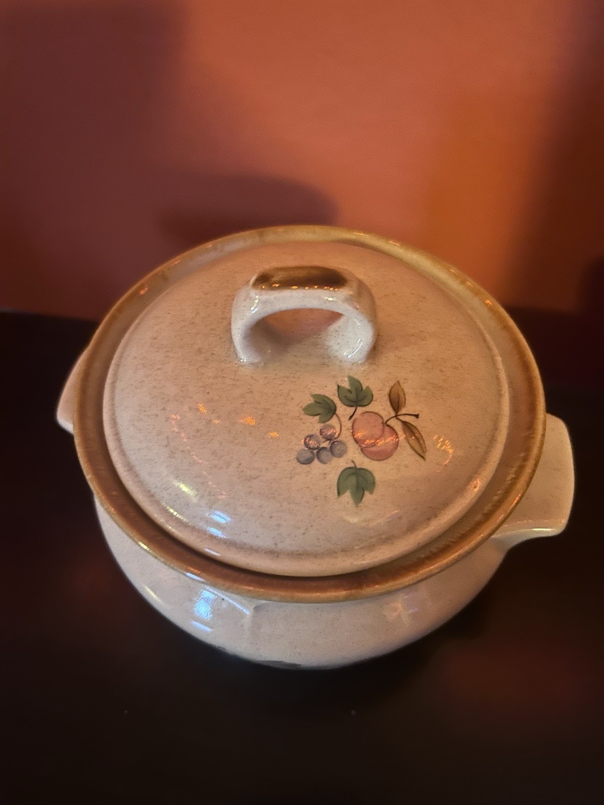 International Stoneware Japan Heartland Covered Dish With Lid Birds