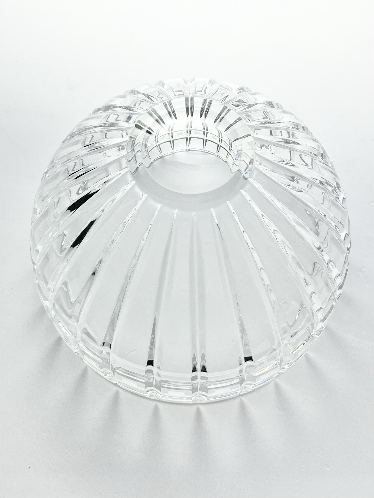 Waterford (Marquis) “Quadrata” Crystal Serving or Decorative Bowl 7 5/8” Signed