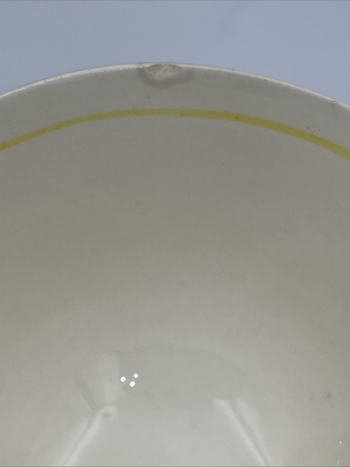 Blue Ridge Pottery Yellow Nocturne Set Of 6 Tea Cups & Saucers 3 Cups Have Chip