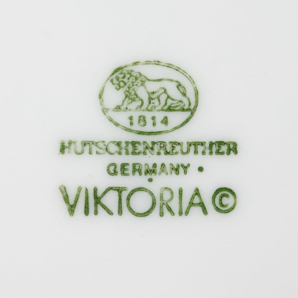 (8) Hutschenreuther Germany Viktoria Botanical Salad Plates Pink Flowers 7.75″ A