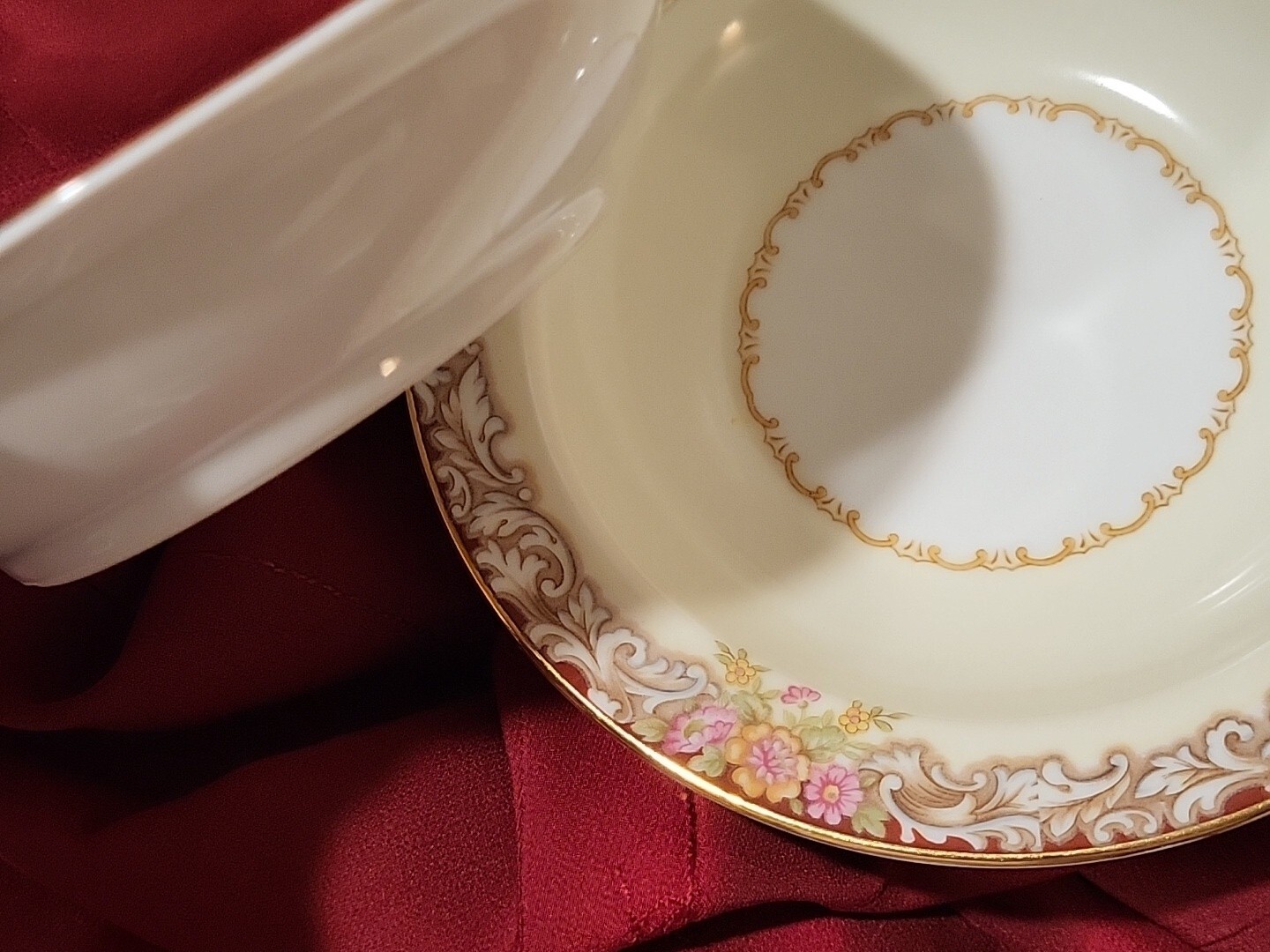 Noritake China Harmony 3906 Gold Trim 5-3/4″ DESSERT FRUIT BERRY BOWL 117811