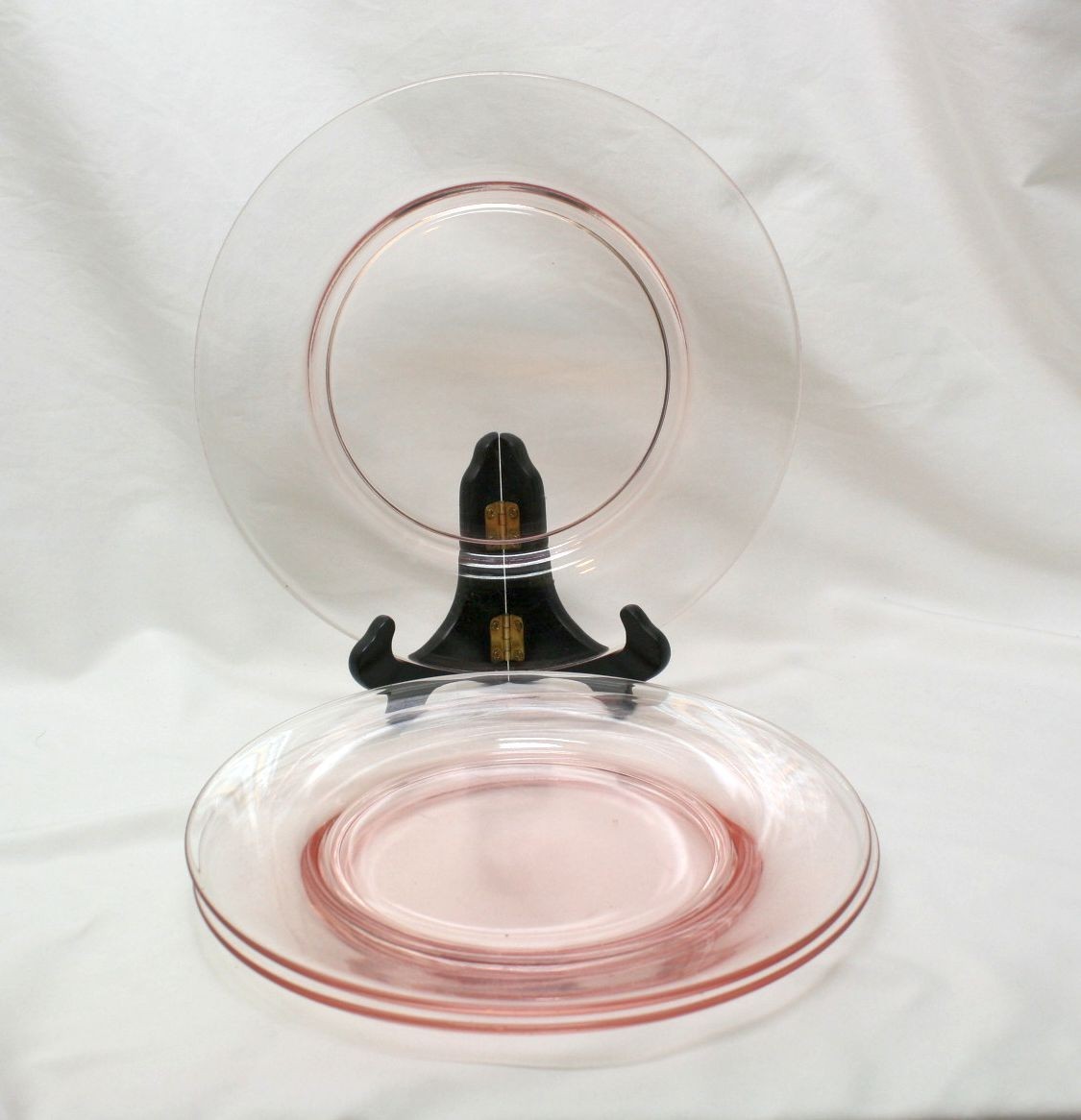 Antique Bryce Minuet Pink Luncheon Plates Hand Made 8.5″ In Excellent Condition