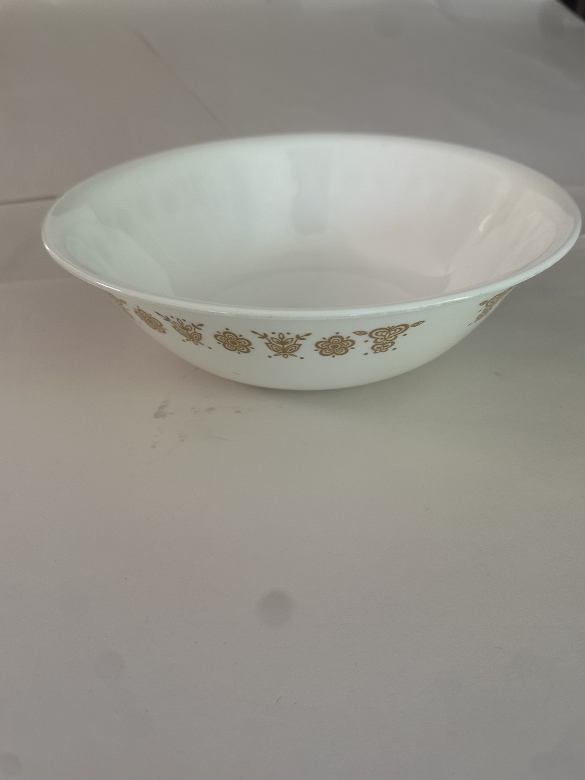 Corelle Livingware Butterfly Gold Floral Dinnerware Lot Plates Cups Bowl USA