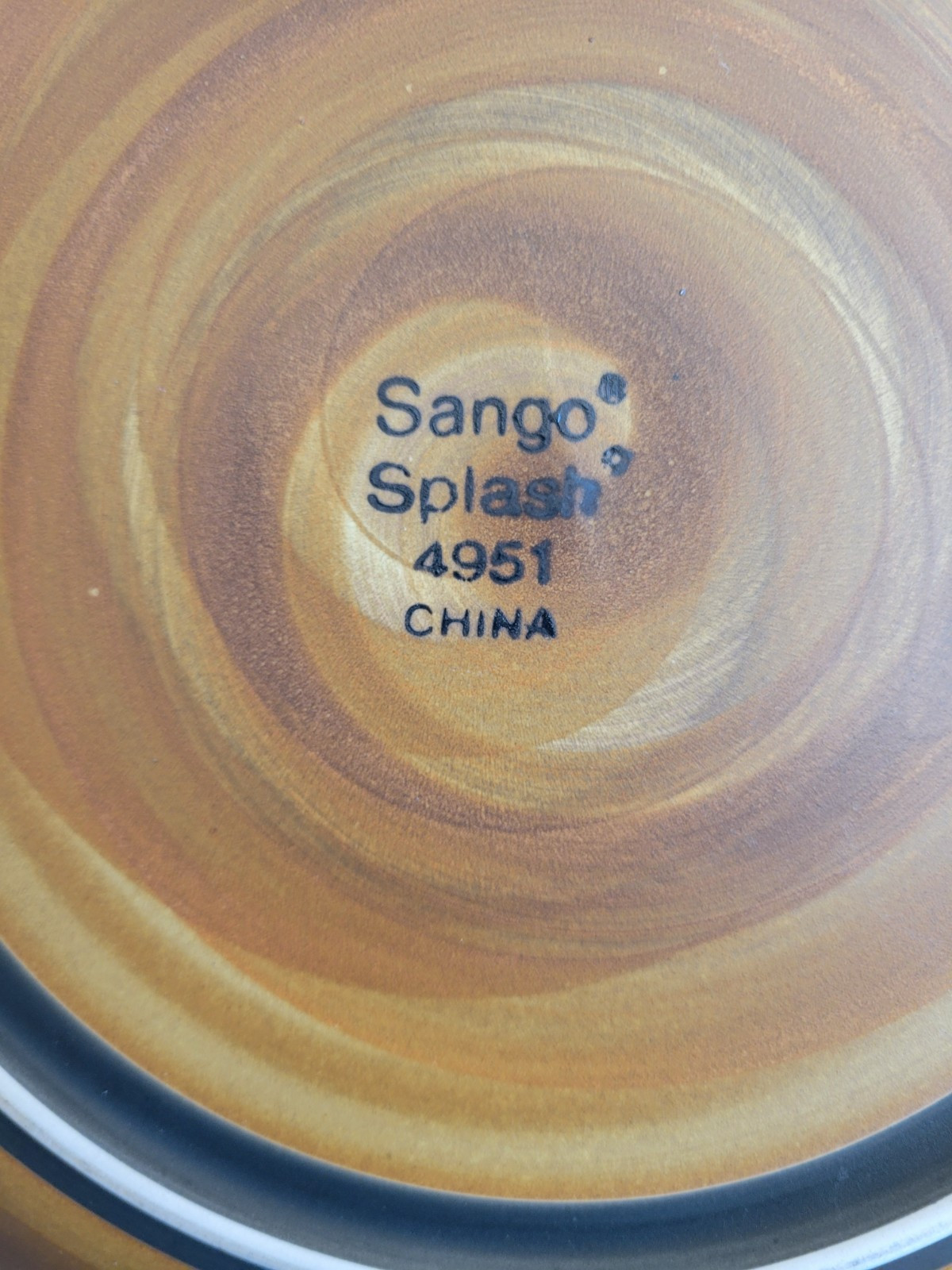 Set of 12 Sango Splash Dinner Plates EXC