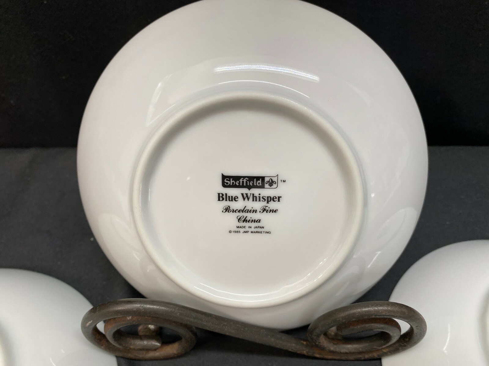 Sheffield “BLUE WHISPER” Japan ~ Set of 4 ~ Dessert Bowls ~ 5 5/8″
