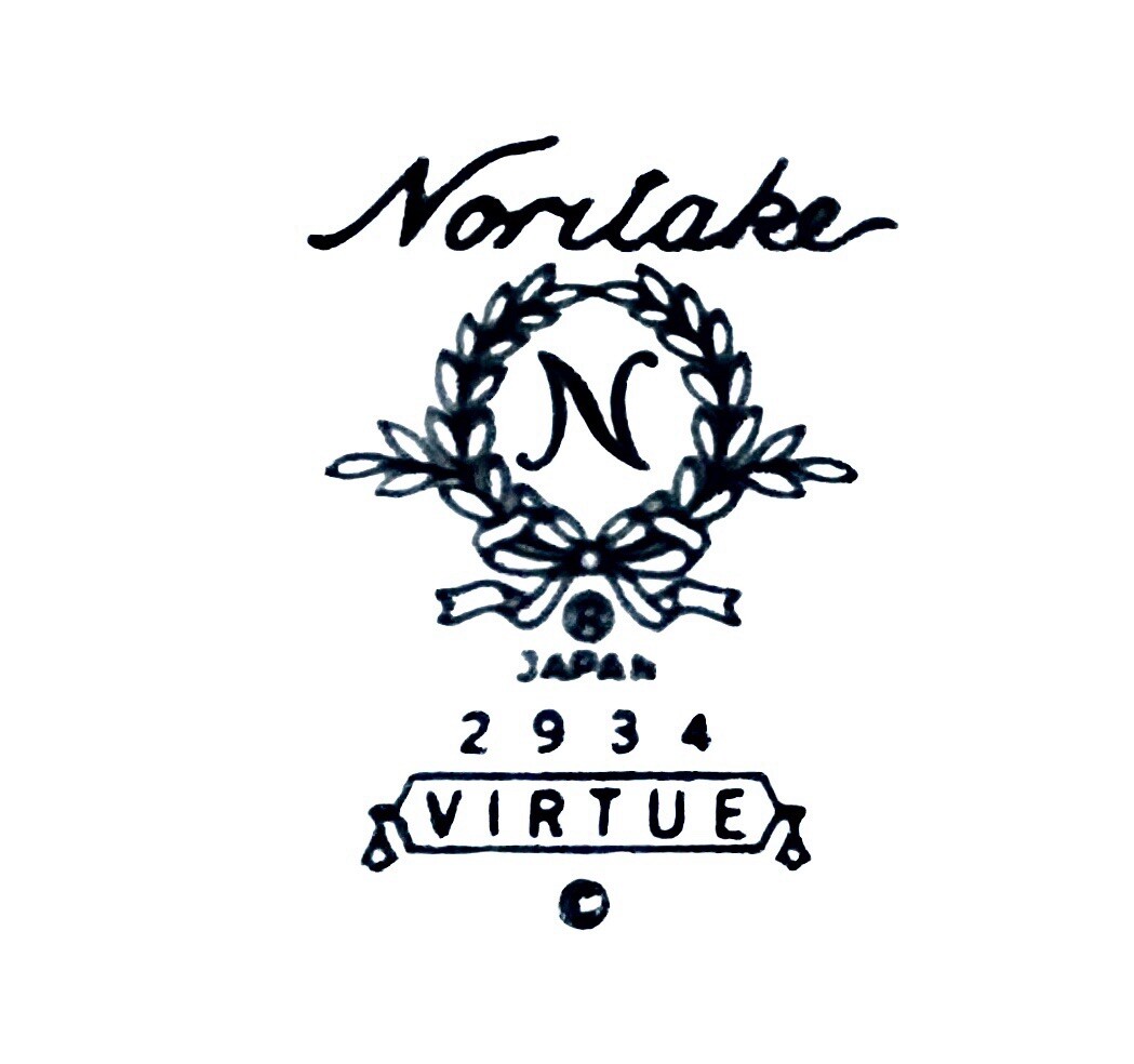 Noritake VIRTUE 2934 White Blue Rose Floral Platinum Porcelain 12 OZ Creamer NEW