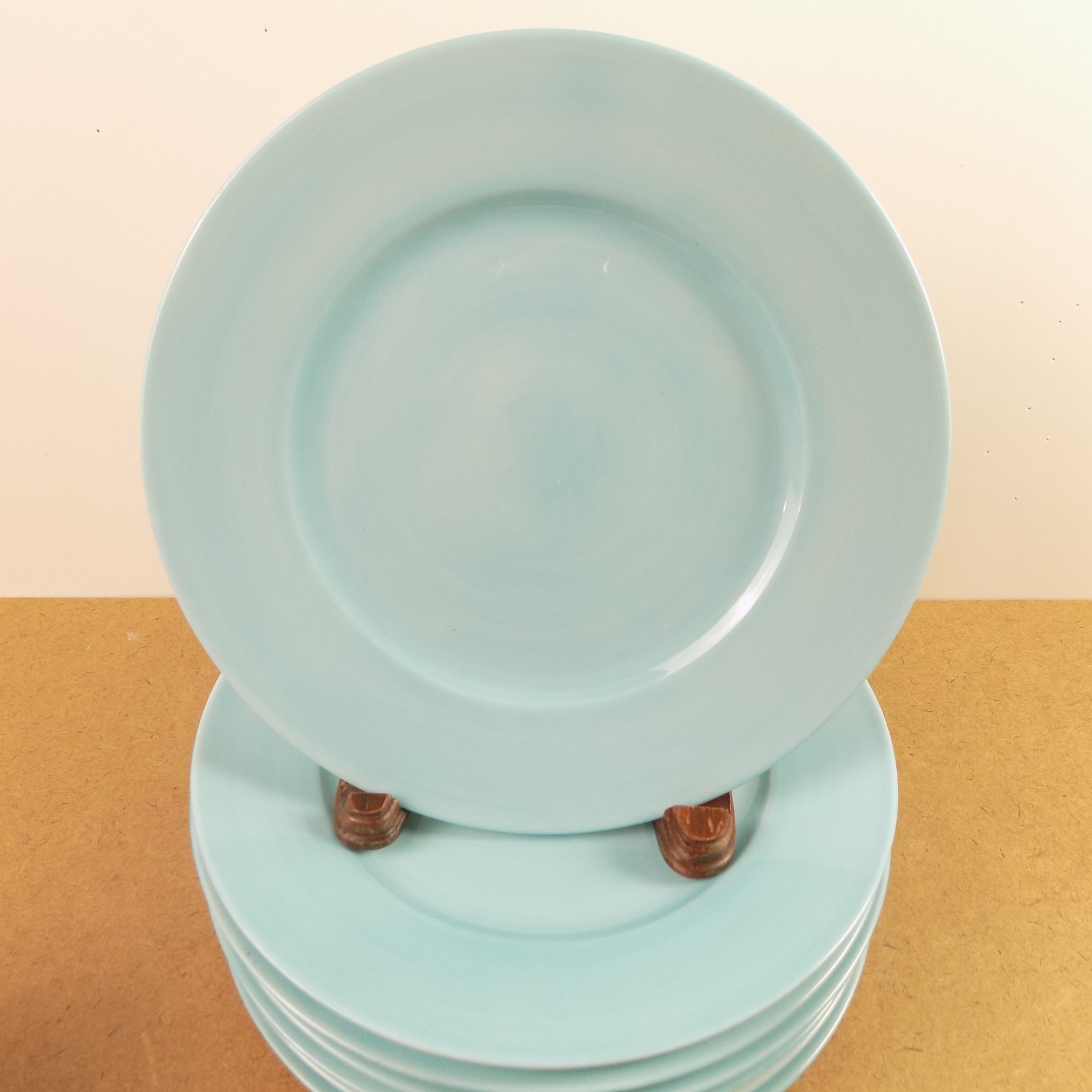 7 Chamart Jammet Seignolles Passion Turquoise Salad Plates 8-7/8″ Limoges VGC