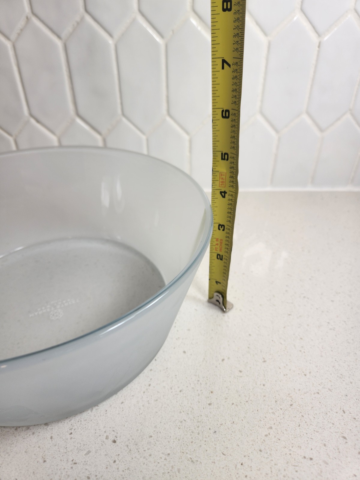 Corelle Market Street New York Large Frosted Glass Serving Bowl