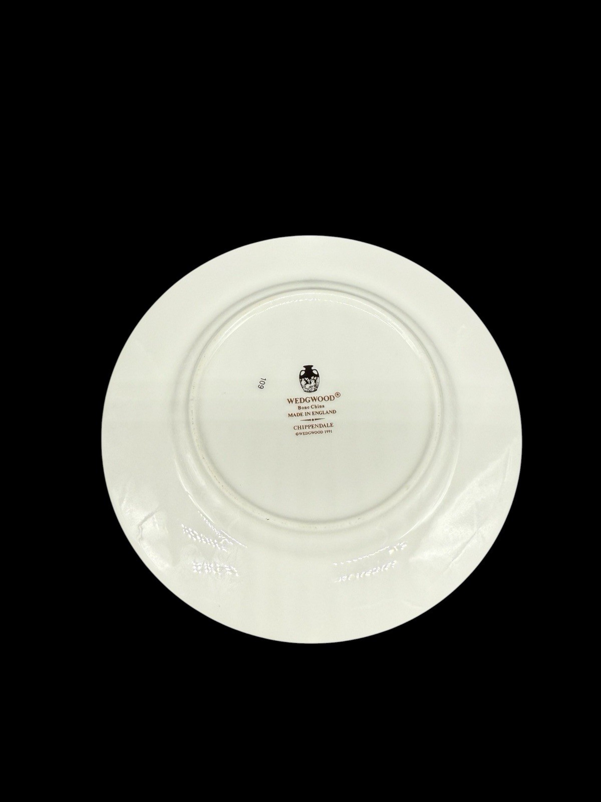 Wedgwood Chippendale Blue And Rust Bread & Butter Plate Discontinued England