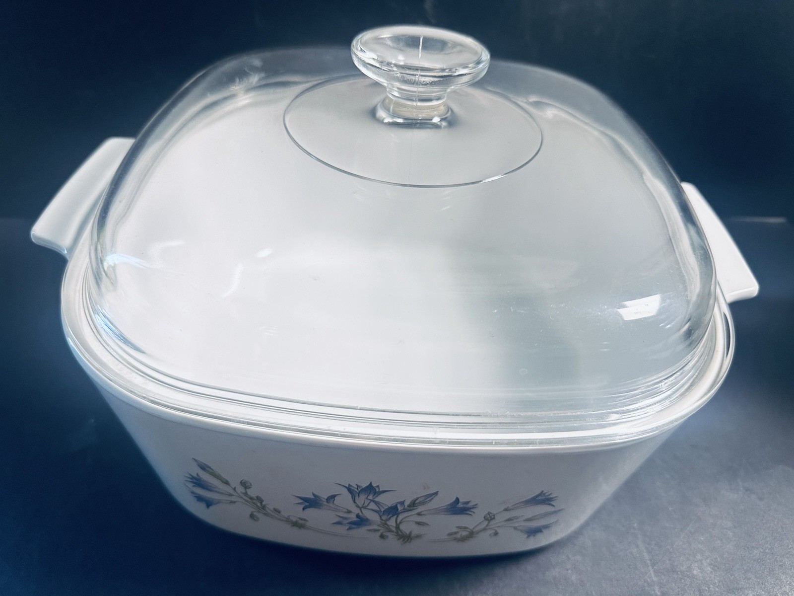 Vintage Corning Ware Blue Dusk 5 Liter Casserole Baking Dish A-5-B With Lid