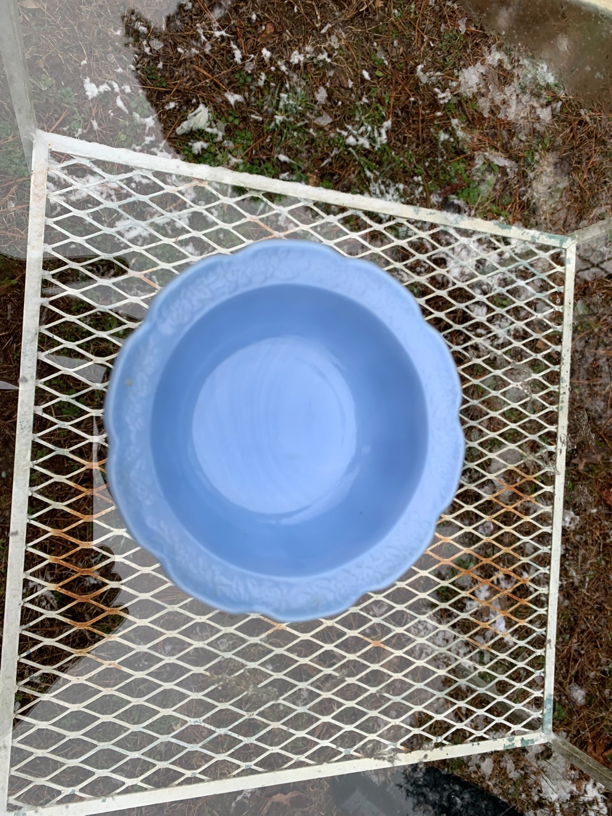 Cherry Blossom 4.75″ Bowl Delphite Blue Jeannette Glass 1930-39 Depression Glass