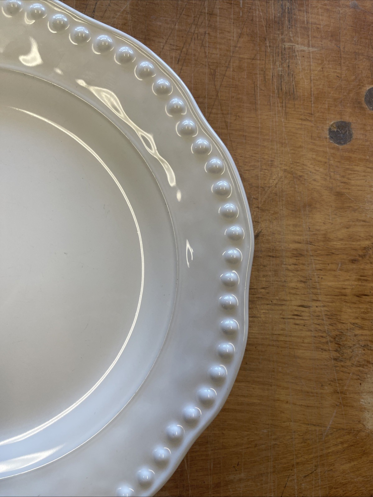 Fapor Portugal RUSTIC DOTS WHITE Dinner Plate 11 3/4 in 1 ea 3 available