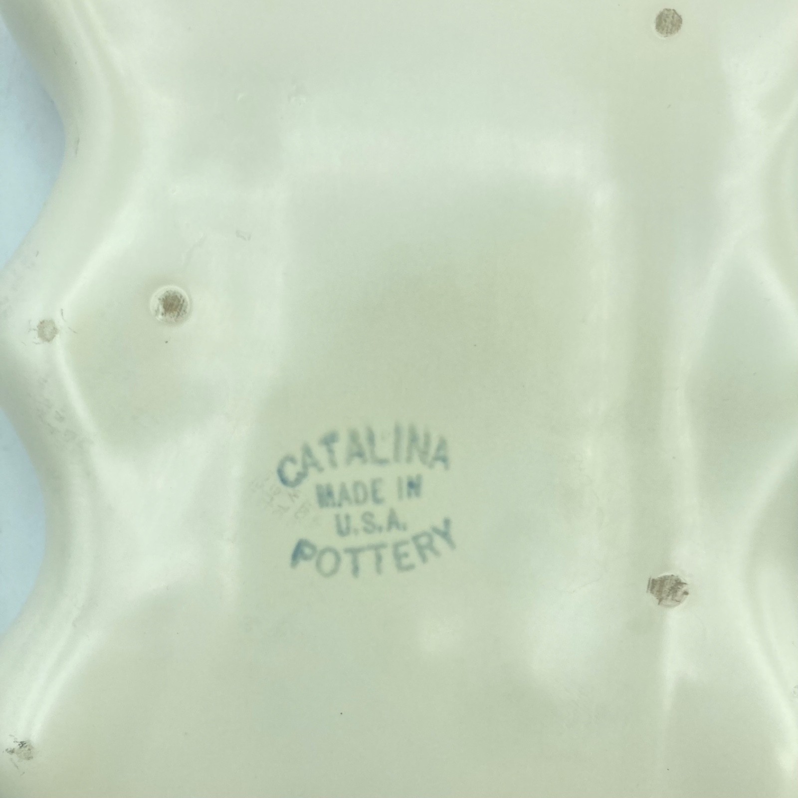 Catalina Pottery Bowl Tray Rare Dish Vintage 9 3/4″ Long x 5 7/8″ Wide