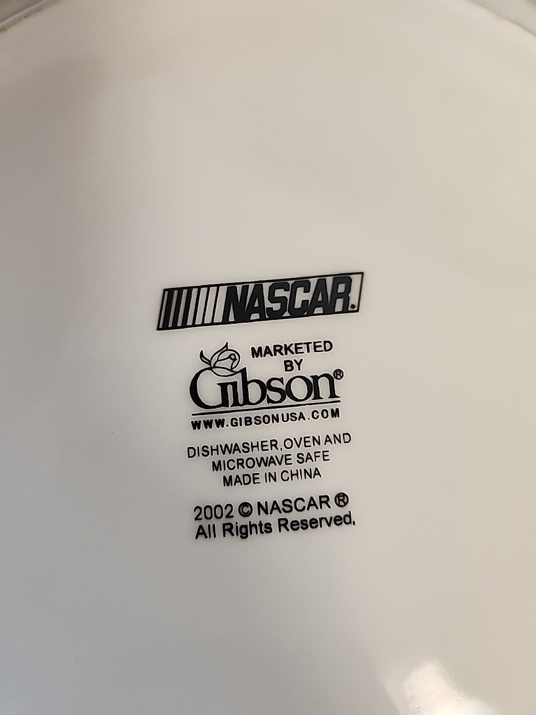 Rare Vintage Gibson Nascar Victory 16 Piece Dinnerware Set For 4 New & FLATWARE