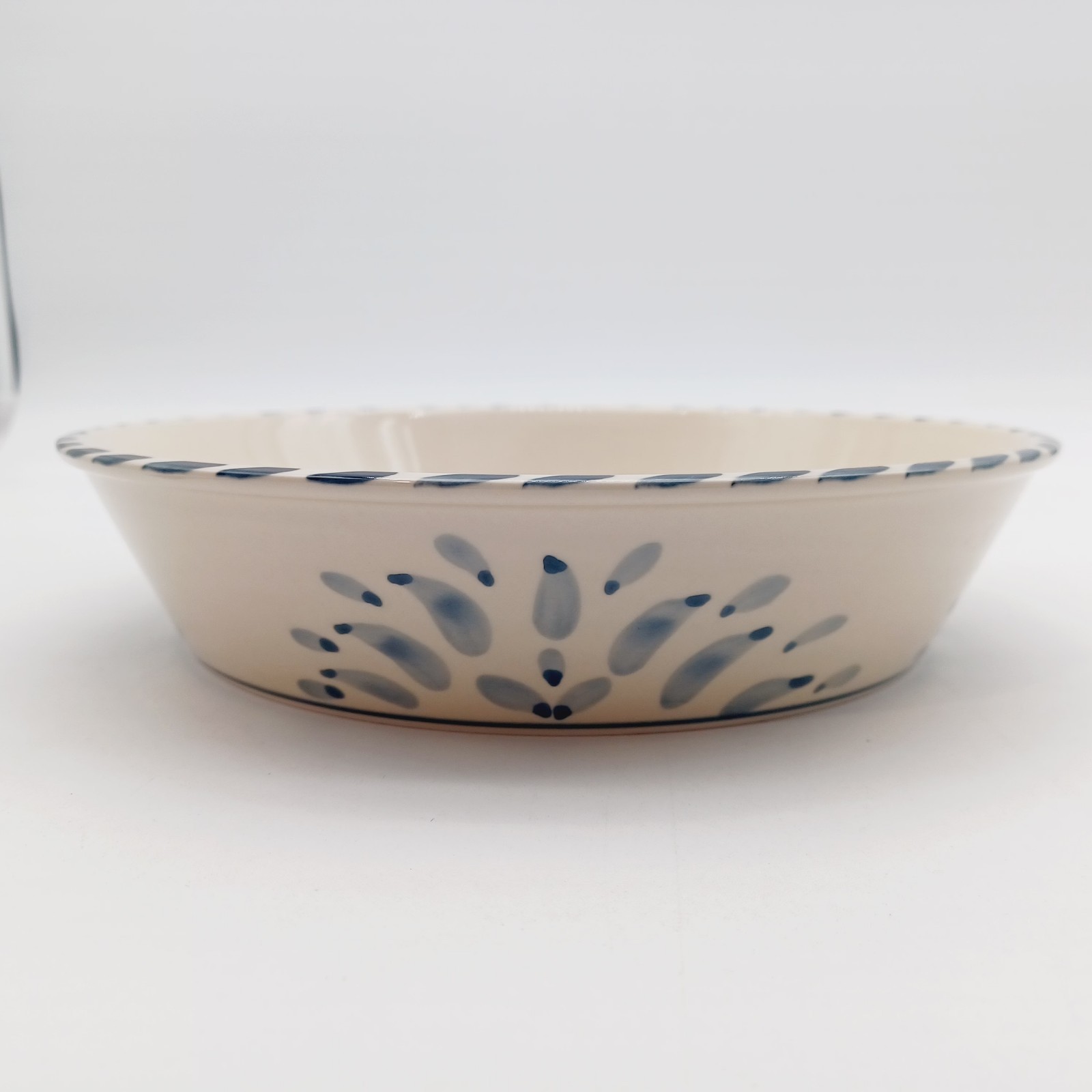 Blue Crab Bay Co Stoneware plate 9in Pie Pasta Dish Artist Jose Dovis