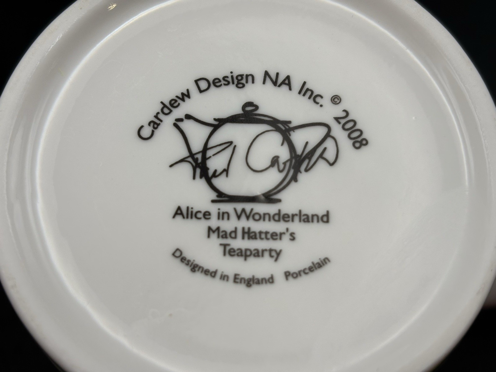 Alice In Wonderland Tea Coffee Mug Paul Cardew Croquet Cheshire Cat Set Of 4