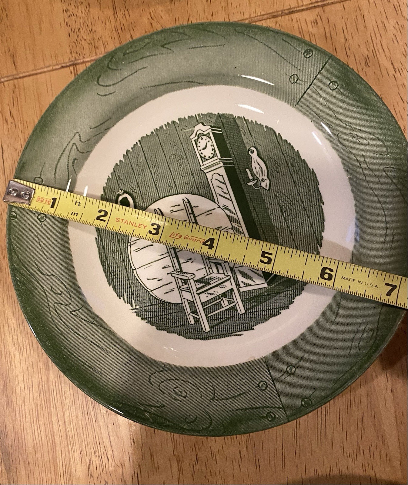 Vintage Royal China Colonial Homestead Green 6-Piece Place setting- 7 Available