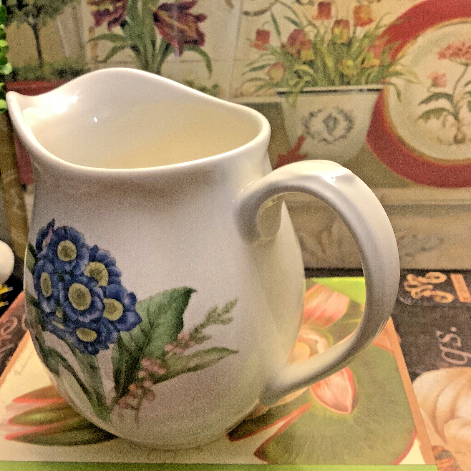 Noritake~”CASUAL GOURMET”~4”H Creamer~Gourmet Garden/7940-12~Discontinued~