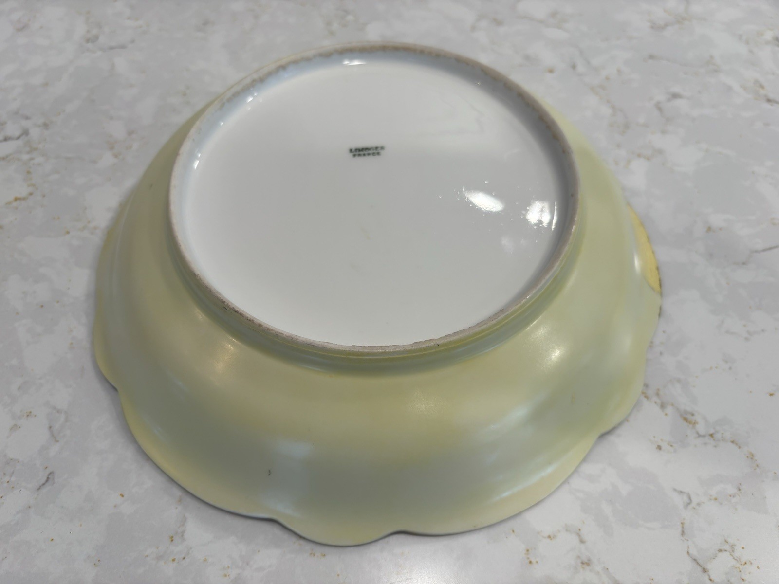 Antique Limoges France Hand Painted Pink Roses Bowl Artist Signed Gold 10.5