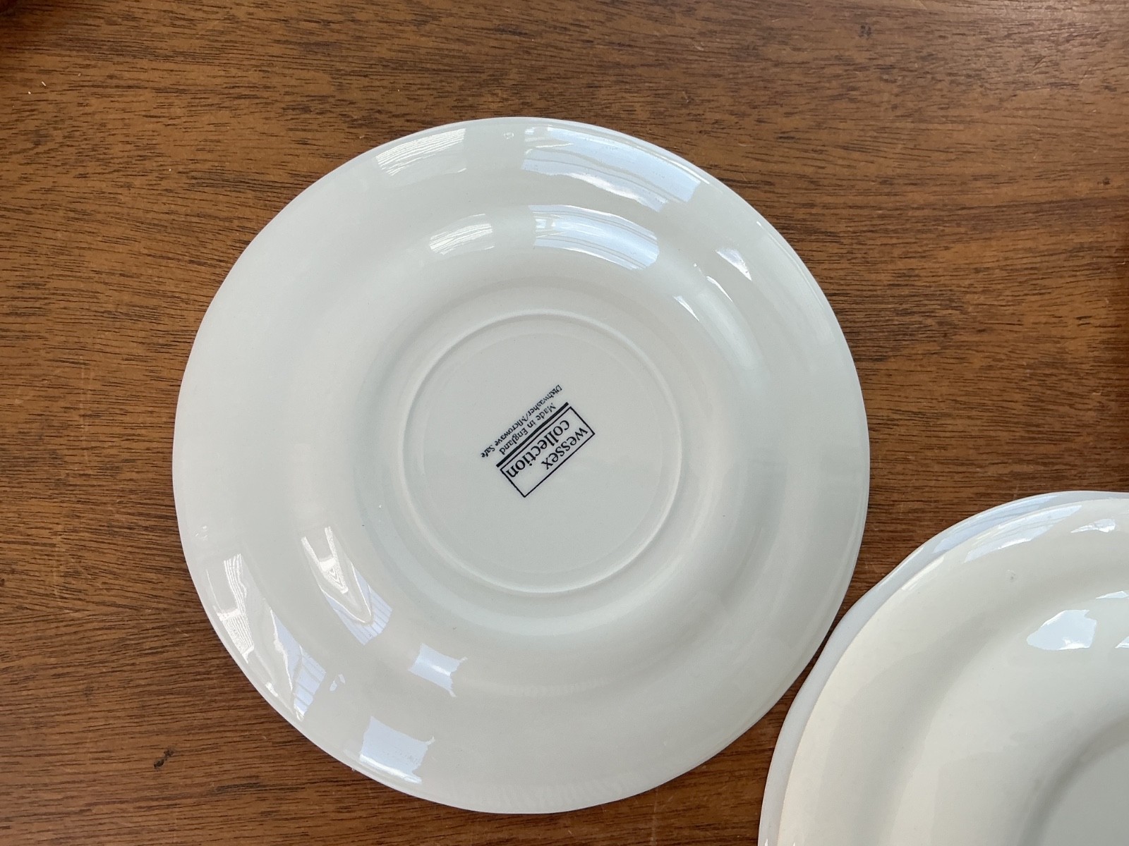 Vintage Mismatched China Salad Dessert Plates ~ Set of 4 ~ Pink/Red Transferware