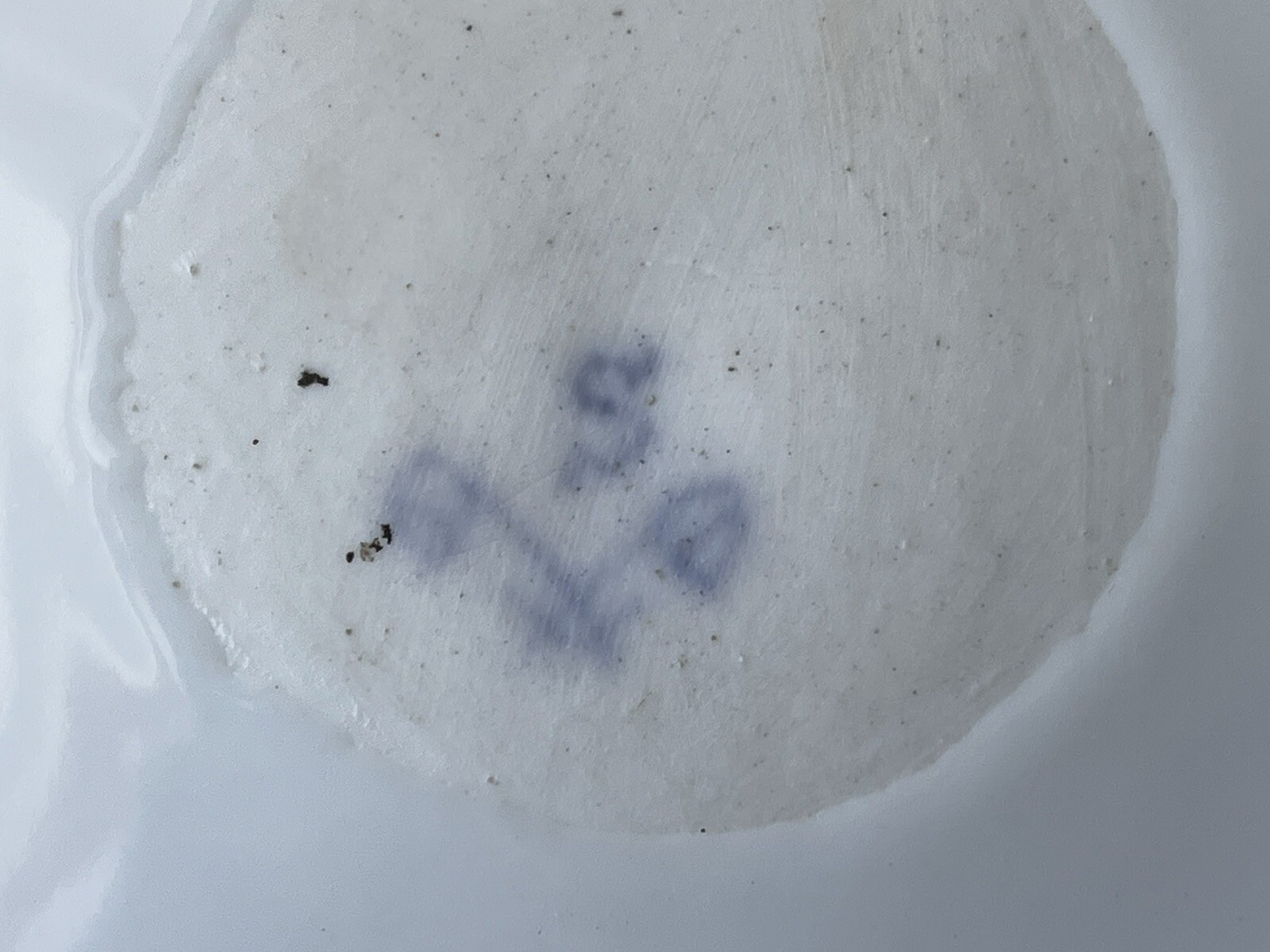 Cobalt and Gold square bowl and small plates, botanical, floral, perhaps German