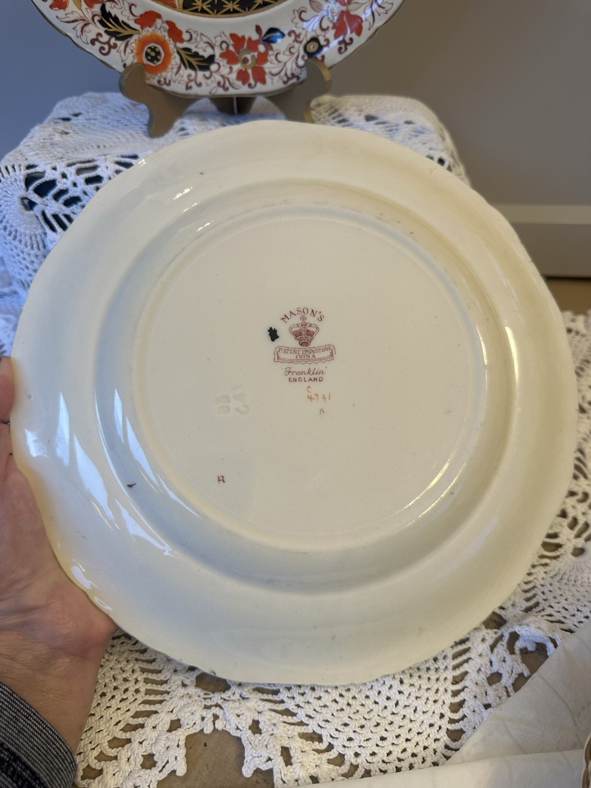Masons Ironstone Antique Pattern 4791 7x Dinner Plates Read Description