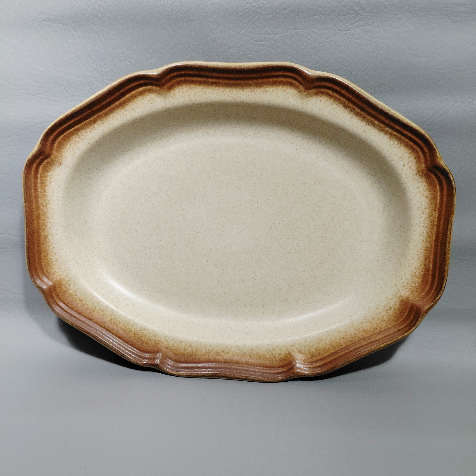 Mikasa Whole Wheat E8000 14 1/2″ Oval Serving Platter Japan