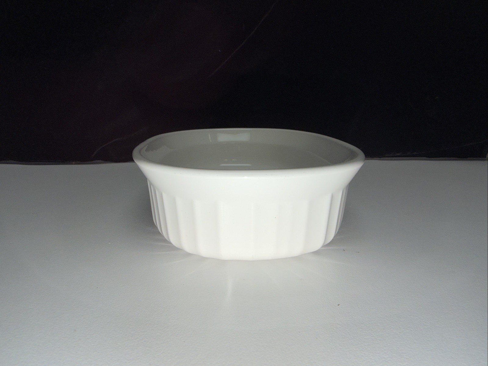 SET OF 4–Corning Ware Small Casserole Dish Bowl White Oval F-15-B 475 ml 15 oz