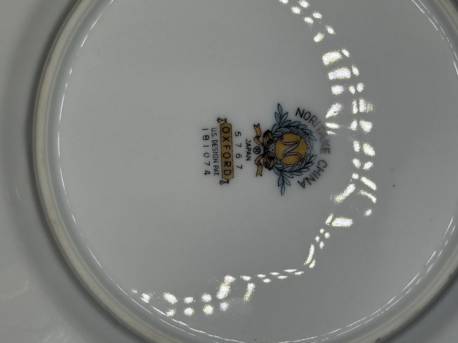4- Noritake Oxford Porcelain 6 1/2” Bread & Butter Plates Set of 4
