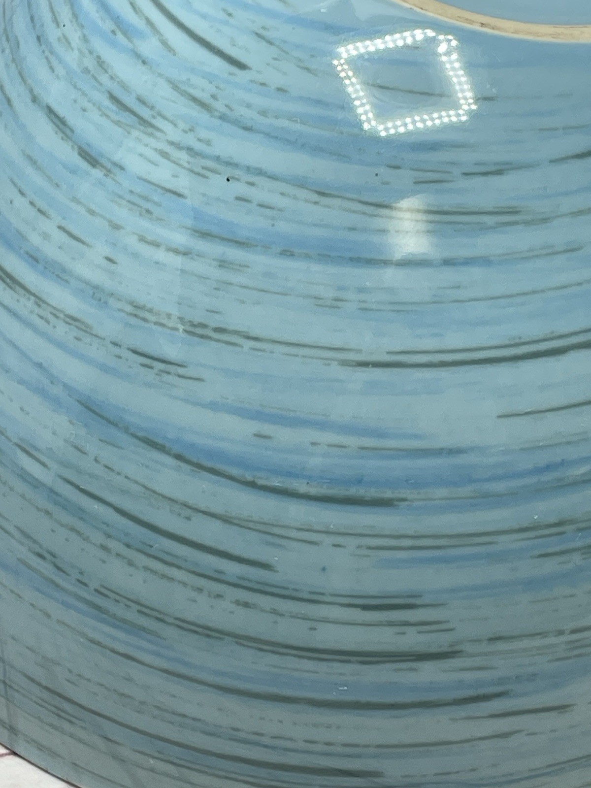 STUDIO NOVA SAMBA BLUE LARGE SALAD SERVING BOWL 10in RETIRED ASYMMETRICAL MODERN